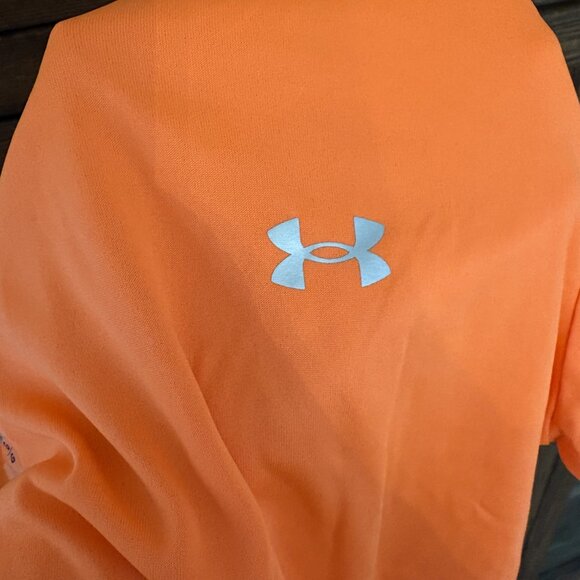 NEW Women's Under Armour Orange Tee - Size L - Picture 2 of 5
